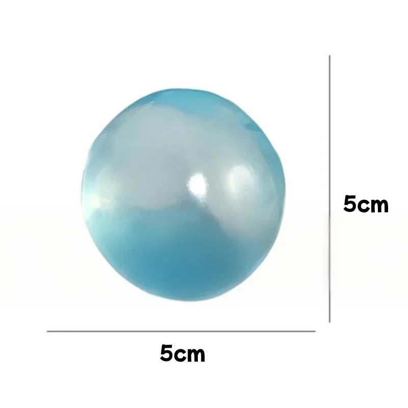 Transparent Coconut Mochi Squishy Stress Relief Toy