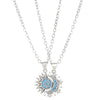 Copper Sun & Moon Magnetic Pendant Necklace