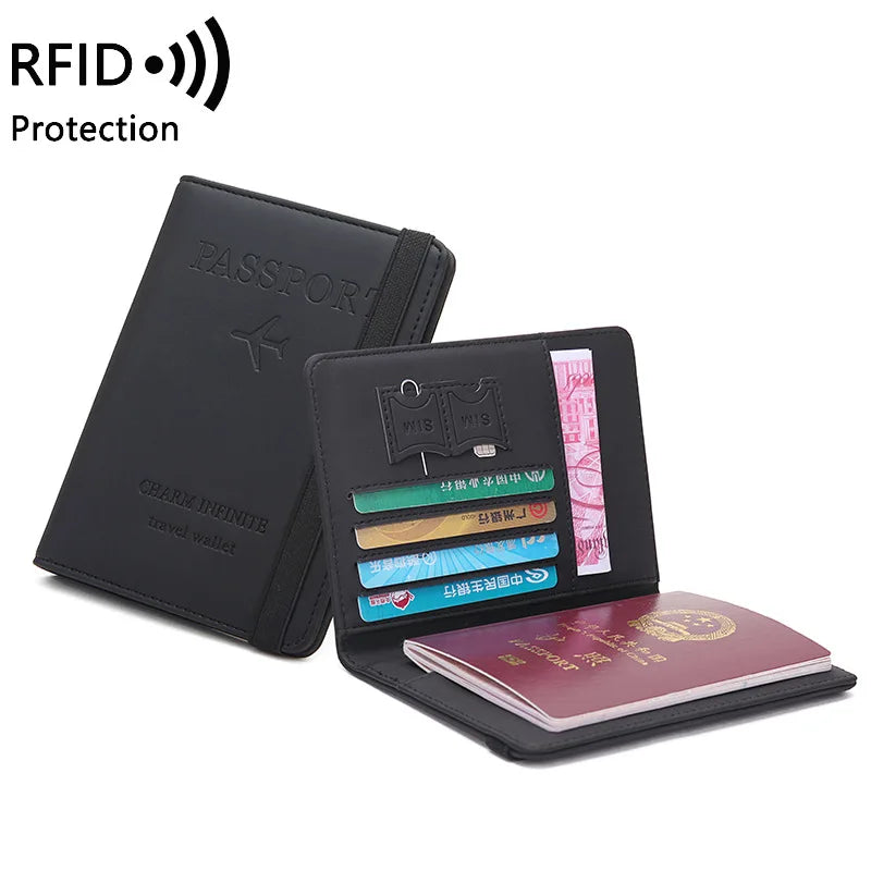 RFID-Blocking Passport Holder with Card Slots
