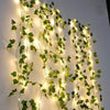 Luces de hadas con vid artificial y bombillas LED