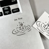 I'M Fine Funny Sarcasm Laptop Stickers