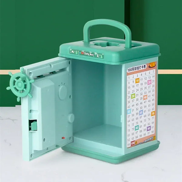 Smart Fingerprint Piggy Bank with Cash Depositor