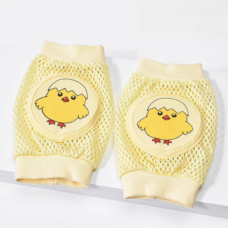 Soft Cotton Baby Knee Pads for Crawling