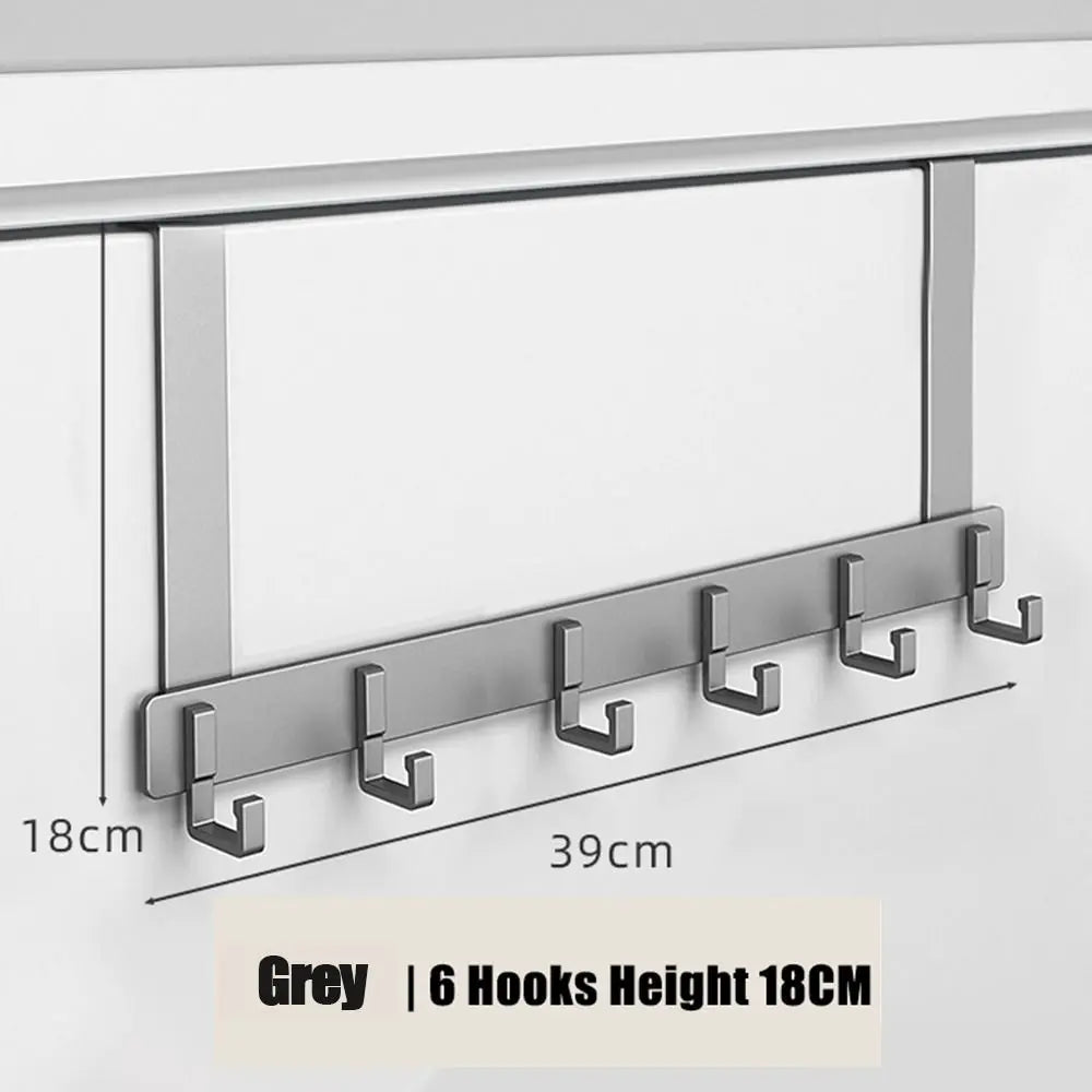 Over-the-Door 6-Hook Organizer Rack