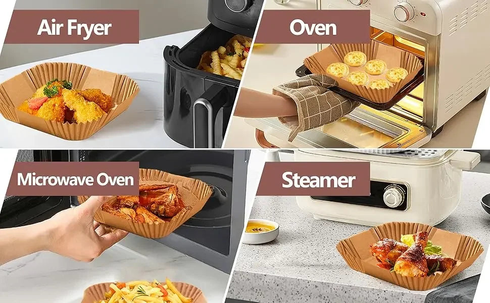 Disposable Air Fryer Paper Liners – Nonstick & Greaseproof
