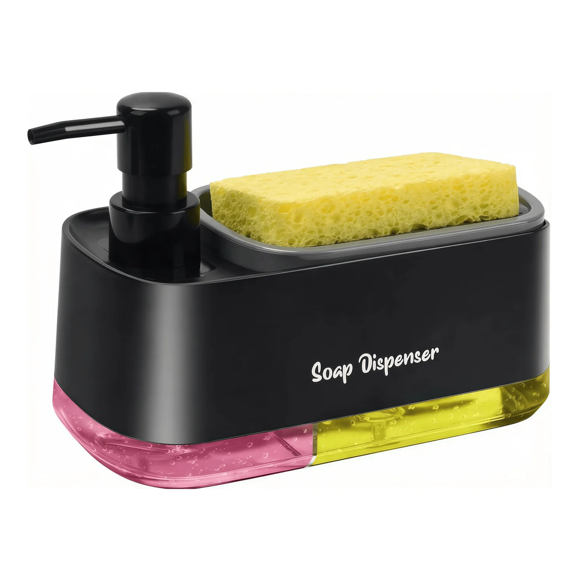 3-in-1 Kitchen Soap Dispenser with Sponge Caddy
