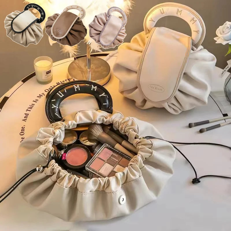 Trousse de Maquillage Barrique Spacieuse avec Cordon