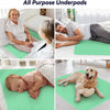 A collection of reusable waterproof underpads used for various purposes, including protecting skin and bedding.