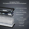 Compact Mechanical Keyboard with OLED Display and Hot-Swappable Switches