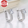 S925 Sterling Silver Zirconia Clip-On Earrings