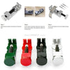 A set of tools for removing watch band links and extracting pins, shown in various colors and angles.