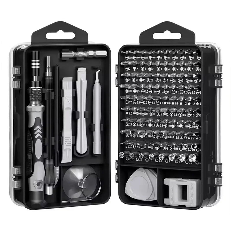 115-Piece Precision Screwdriver Kit with Magnetic Tips