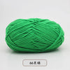A ball of bright green 66-ply yarn for knitting and crochet
