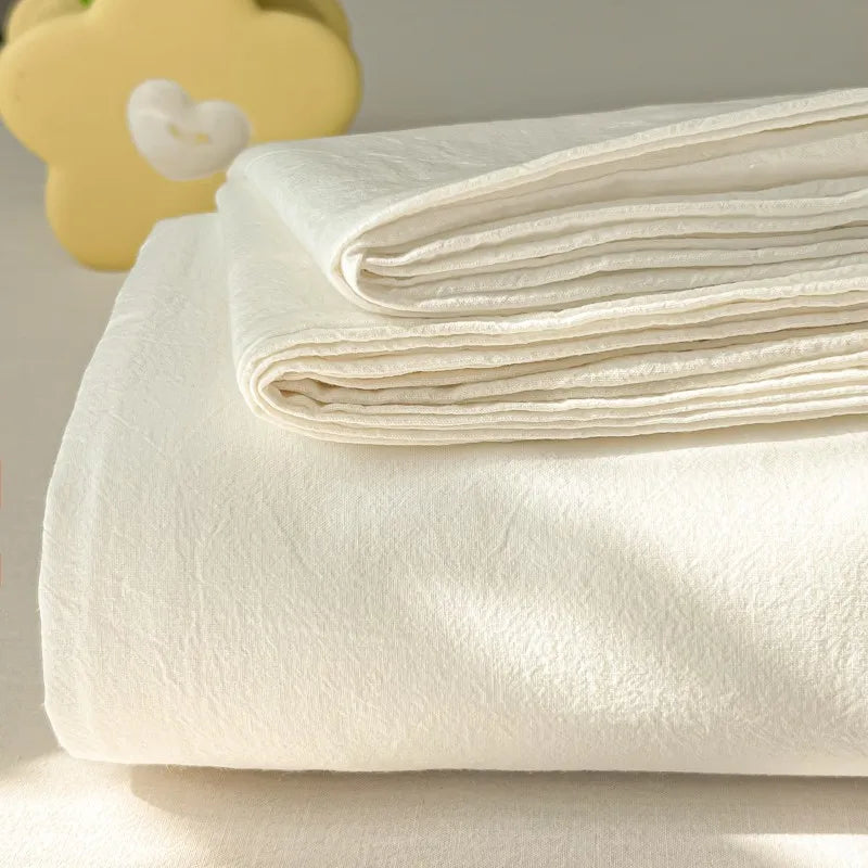 Organic Cotton Percale Bed Sheet Set with Pillowcases