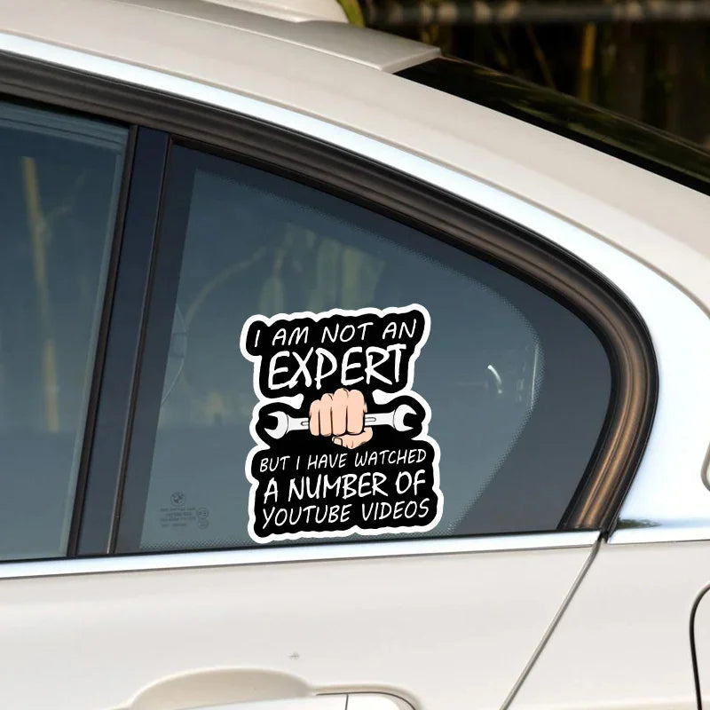 Humorous Mechanic Vinyl Decal