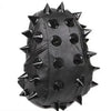 Black studded PU leather backpack for travel and laptop use