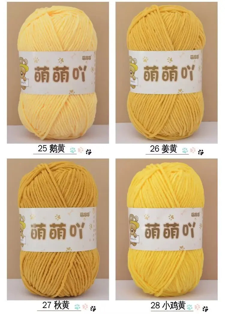 Soft Chenille Yarn for Crocheting and Knitting