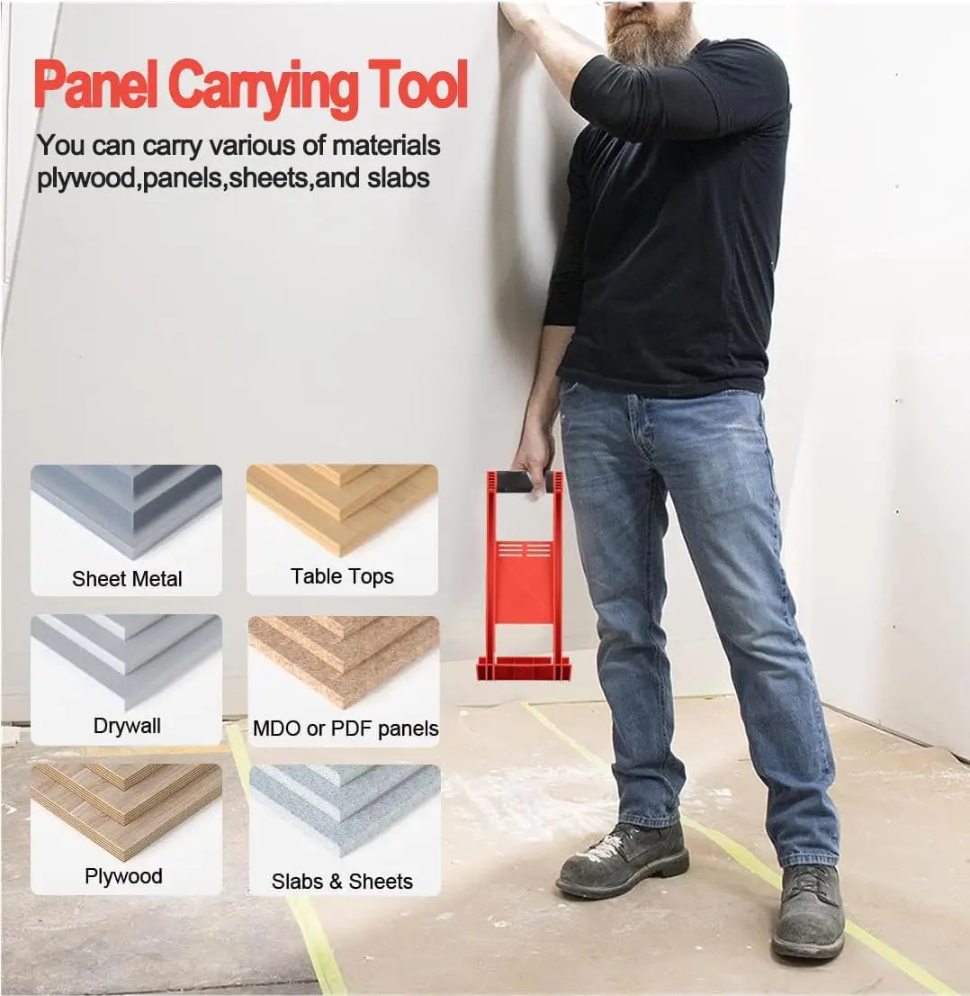 Heavy-Duty Panel Carrier for Plywood and Drywall