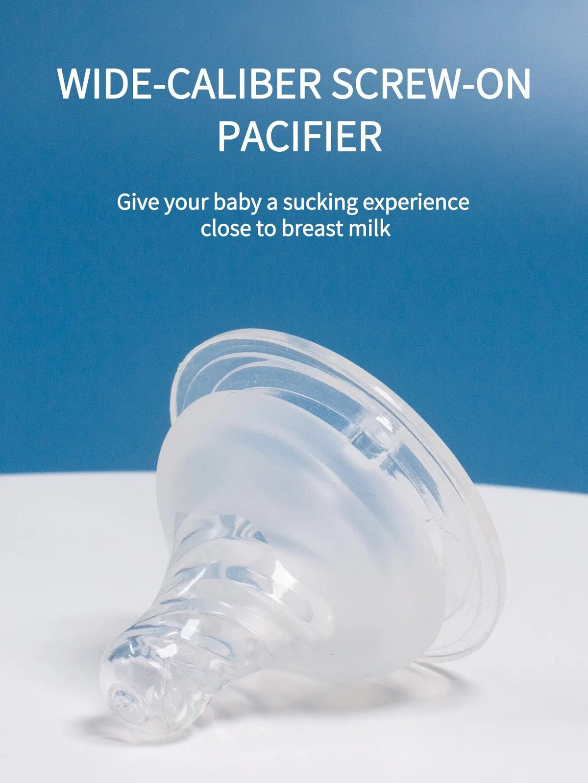 Wide Mouth Silicone Baby Bottle Nipple - Breast-Like Natural Flow