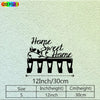 Black rustic iron wall hooks for home organization with size specifications