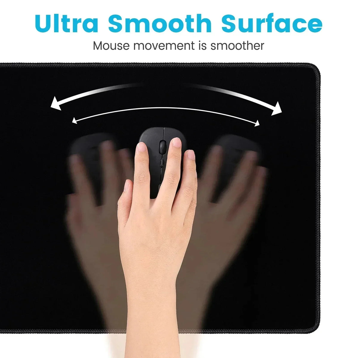 Large Non-Slip Mouse Pad with Night Moonlight Design