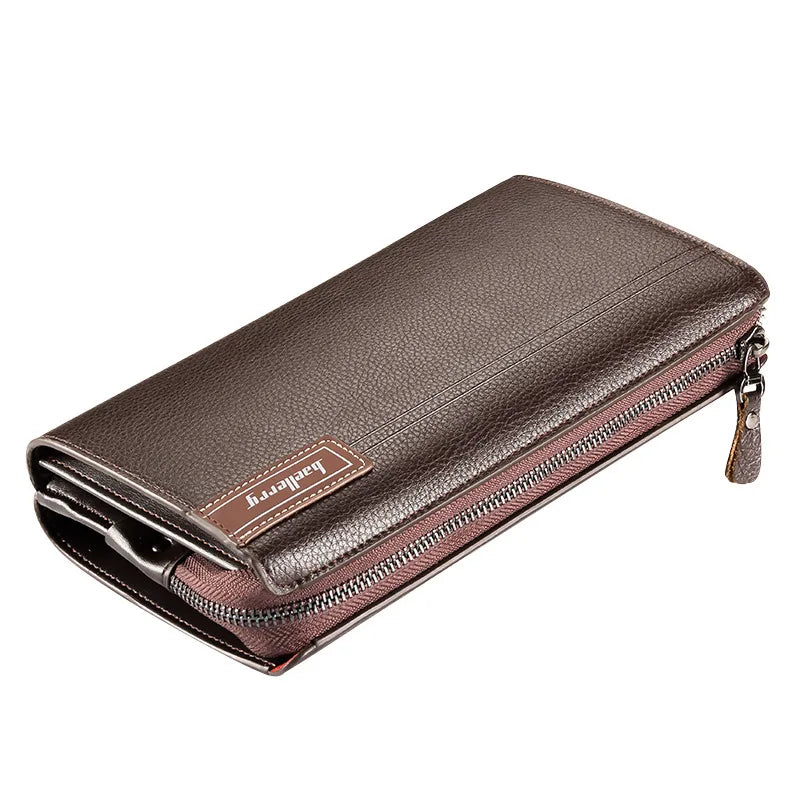 Premium Men's Business Handbag with Large Capacity and Zipper Closure