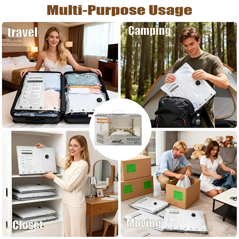 Cordless Travel Vacuum Pump with Compression Bags