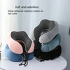 Memory Foam Travel Neck Pillow with Built-in Massage