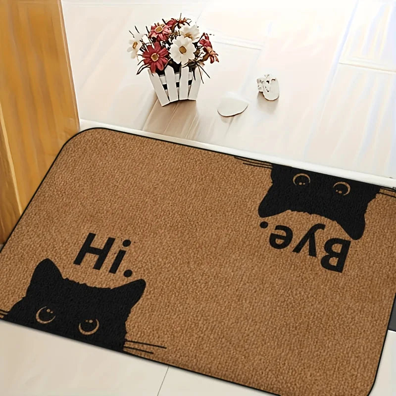 Cat Welcome & Farewell Doormat