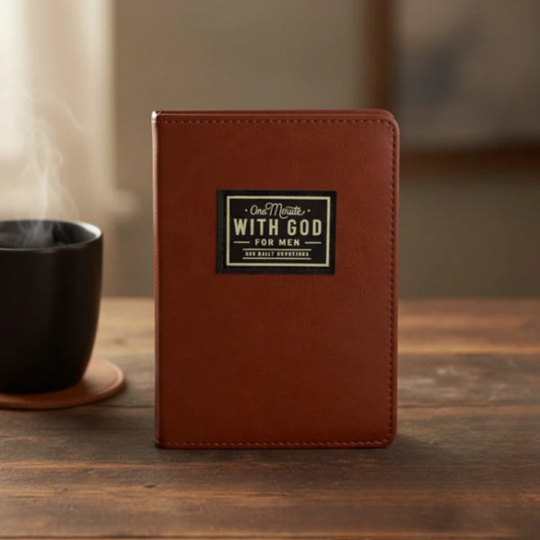Men's Leather Prayer Journal with 365 Daily Devotions