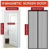 Self-Sealing Magnetic Mesh Door Screen