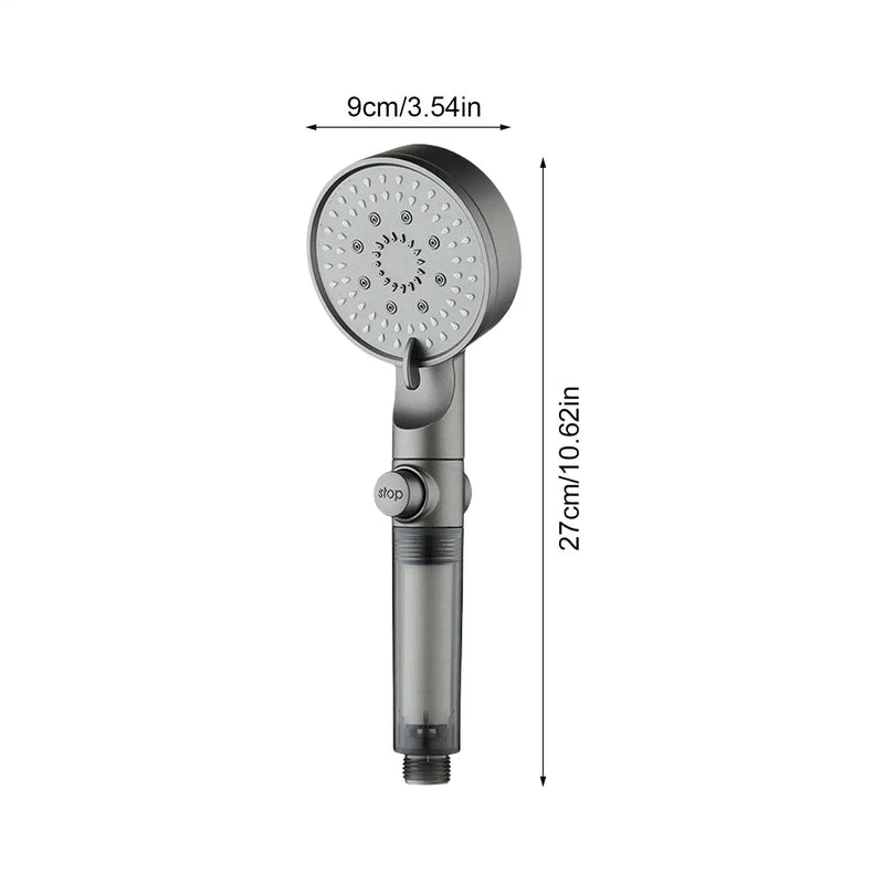 Handheld Filtered Shower Head with 5 Spray Modes