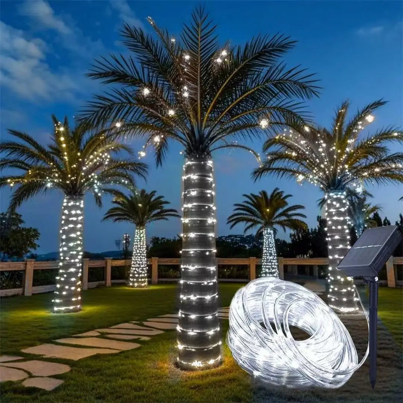 Solarbetriebene LED-Kerzenlichterkette