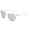 Retro Clear Frame Sunglasses with UV400 Protection