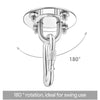Heavy-duty stainless steel ceiling mount hanging kit with an anchor loop and chain for swing use