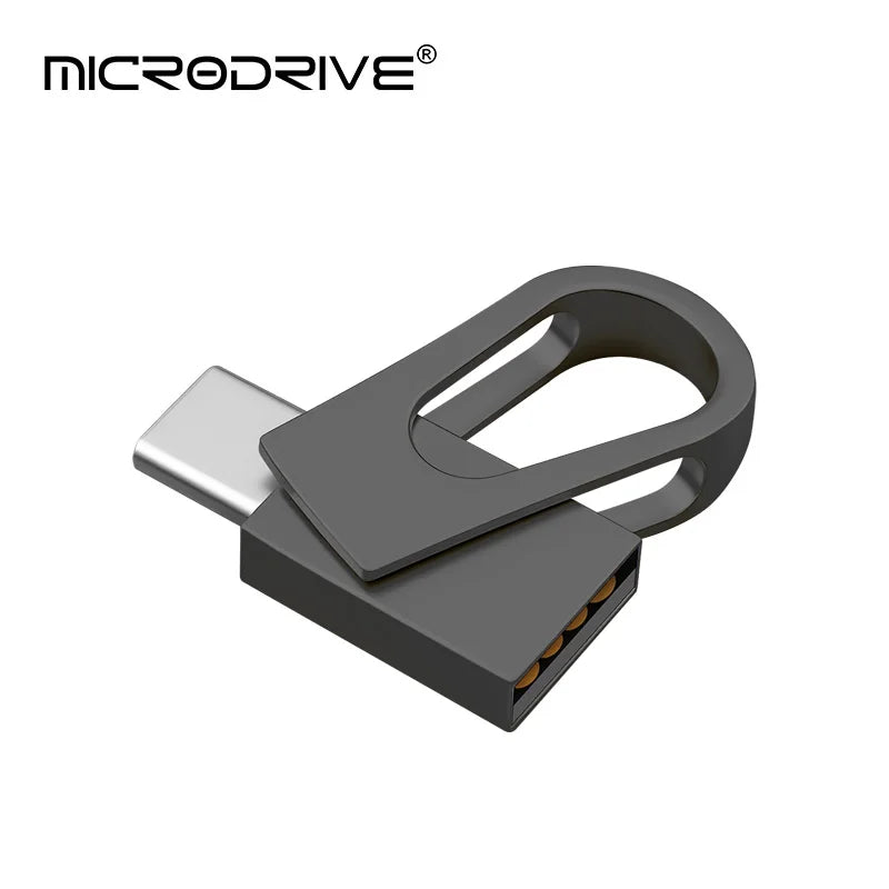 Metal Dual USB Flash Drive with Type-C Connector