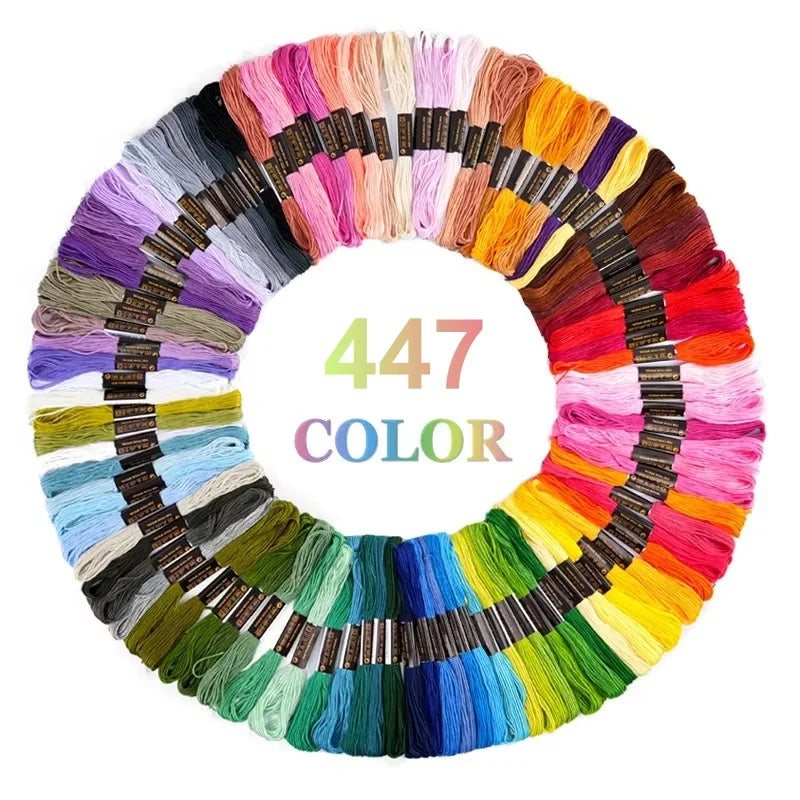 Cotton Embroidery Floss Assortment with 36 Skeins