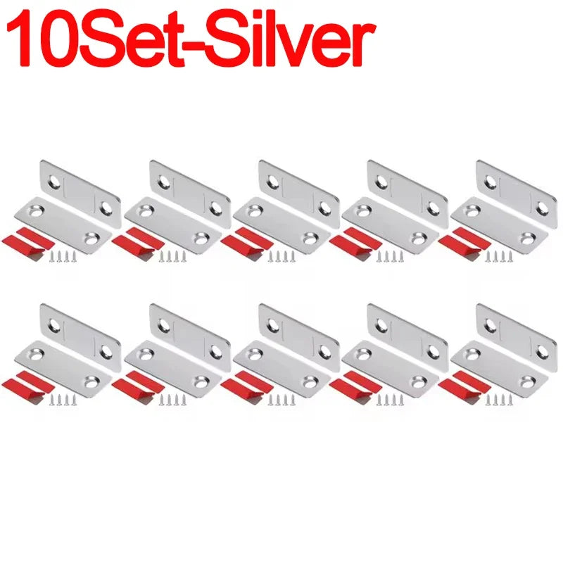 Invisible Magnetic Cabinet Door Catch with Adhesive Mounting
