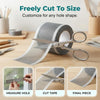 Roll of silvery mesh tape used for customizing and repairing various hole shapes on window screens.