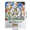 Medieval Cat Wall Calendar 2026