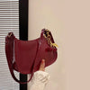 PU Leather Shoulder Bag with Cherry Pendant