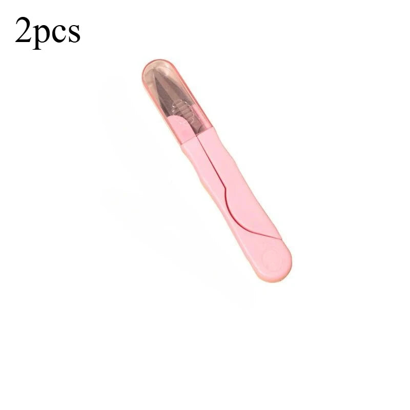 Compact Stainless Steel Sewing Scissors for Embroidery & Crafting