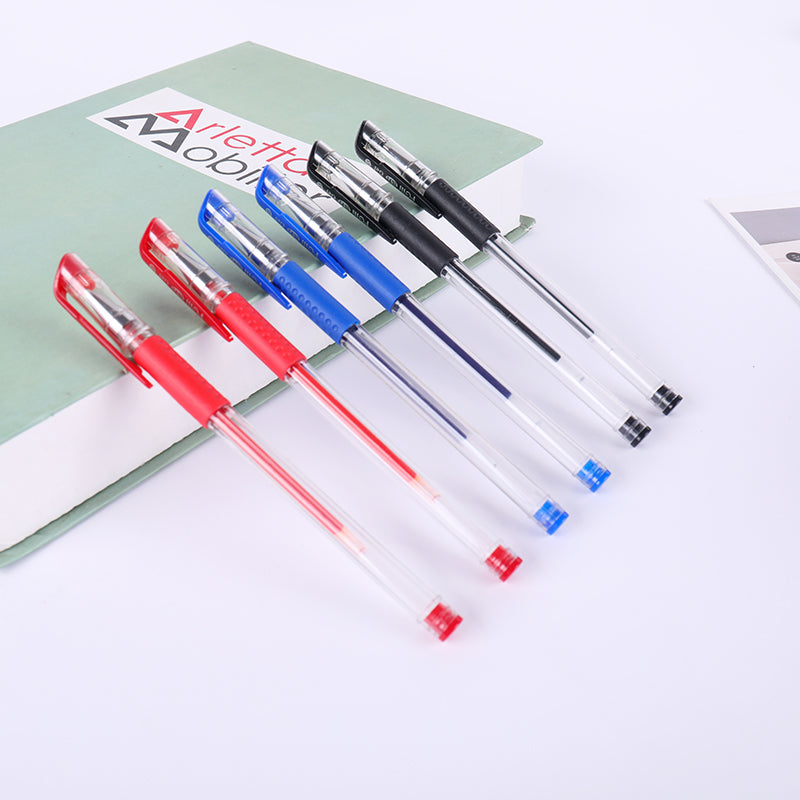 Smooth 0.5mm Gel Pen Set with Refills (Black, Blue, Red)