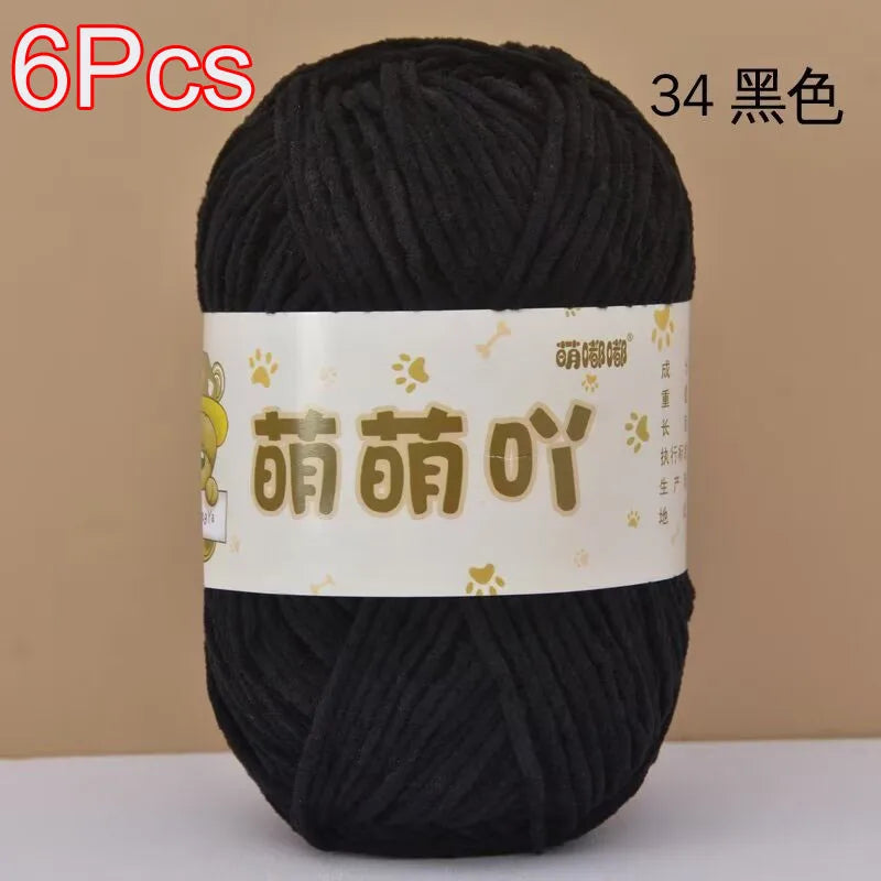 Soft Chenille Yarn for Crocheting and Knitting