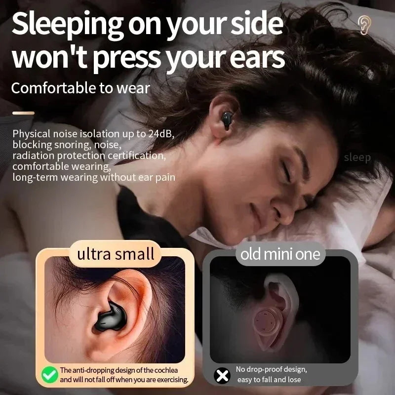 Invisible TWS Bluetooth Earbuds with Charging Case