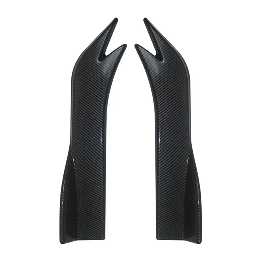 Universal Car Rear Bumper Splitters with Carbon Fiber Finish