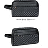 Vintage Leather Men's Clutch Bag with Detachable Waist Strap