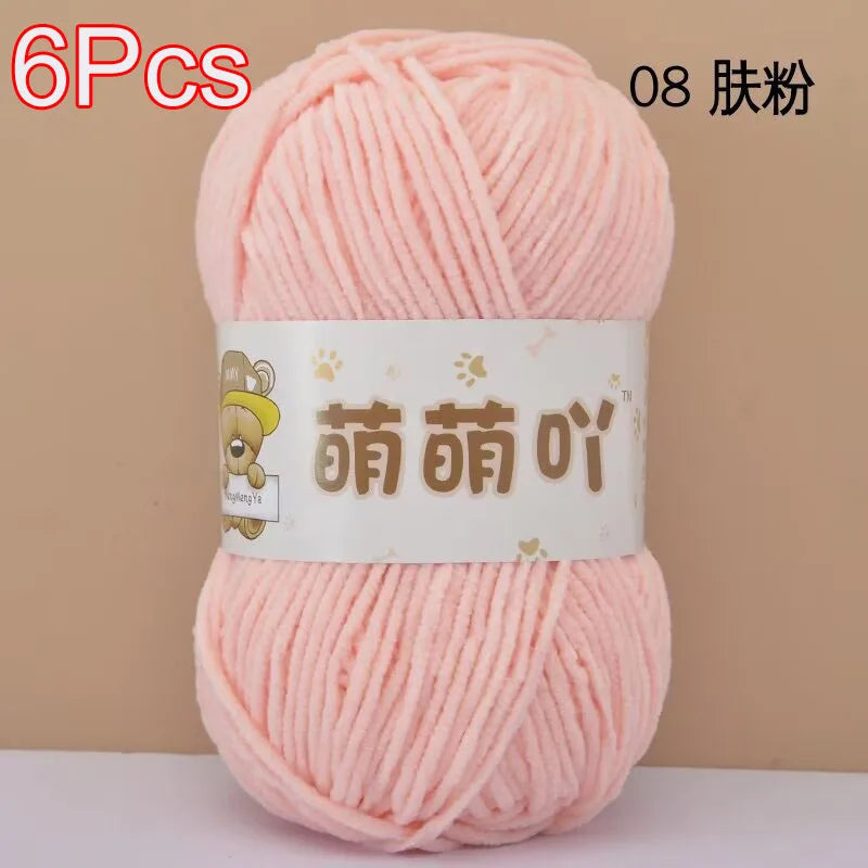 Soft Chenille Yarn for Crocheting and Knitting