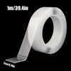 Roll of white nano double-sided tape measuring 1m/39.4in with a 2cm/0.79in strip shown on the side.