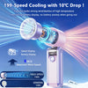 Tri-Fold Portable Cooling Fan with Digital Display